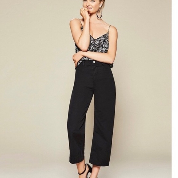 Free People Patti High Rise Cropped Wide Leg Pants - Picture 3 of 8